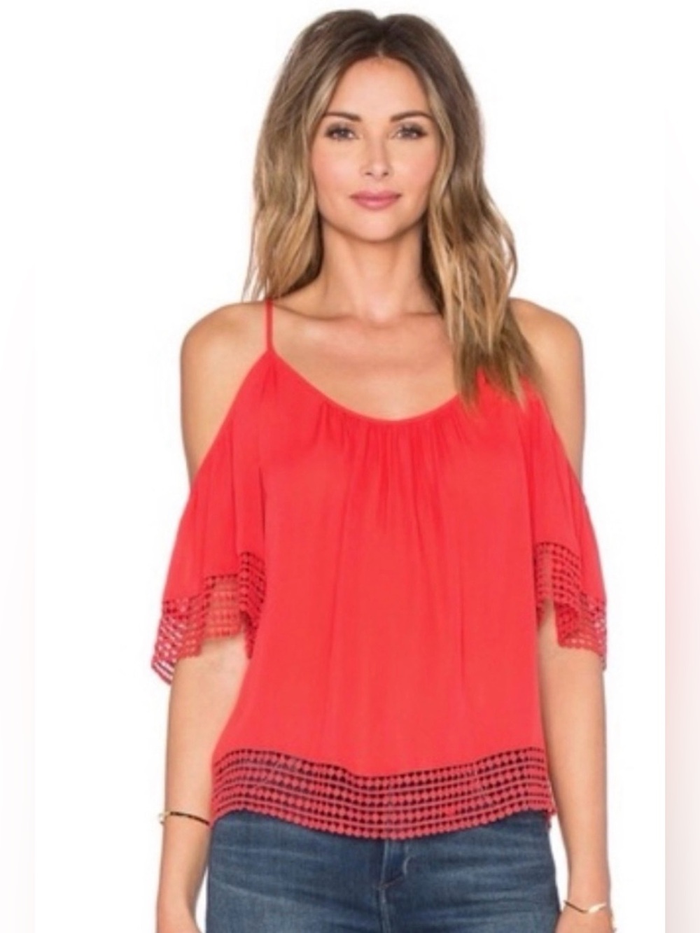 Parker Sicily Blouse in Fiesta Red Size XS